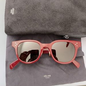 Celine Burgandy Acetate Sunglasses 41459